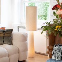 KARE Marleen floor lamp, beige, linen, 130 cm, E27