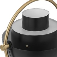 Gubi Multi-Lite rechargeable table lamp, height 30 cm, brass/black
