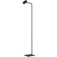 Lindby Stehleuchte Sanad, Höhe 140 cm, schwarz, Metall, GU10