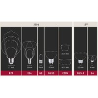 Paulmann Candle LED bulb E14 4.5W 2,700K matt