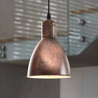 EGLO Suspension Priddy 1 à 1 lampe, cuivre ancien