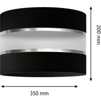 HELAM Lampshade Helen E27 Ø35/Height 20cm black/silver