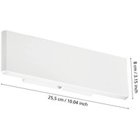 EGLO Stars Of Light LED-vägglampa Climene, vit, aluminium