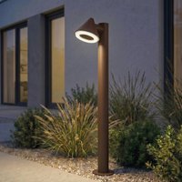 Lindby Soran LED path light, brown, 100 cm, metal, IP44
