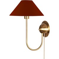 Globen Lighting Wandlampe IRIS, burgunderrot Höhe 32 cm