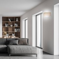 TEMAR LIGHTING Vägglampa Cleo D1DR410, ek, 41 cm lång, E27