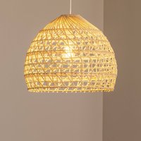 Nowodvorski Lighting BOHO pendant light, Ø 43 cm, natural brown, rattan, E27