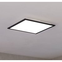 EGLO Lampe de table Barlaston, hauteur 39 cm, noir/gris, métal/tissu