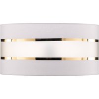 HELAM Lampskärm Helen E27 Ø40/höjd 20 cm vit/guld