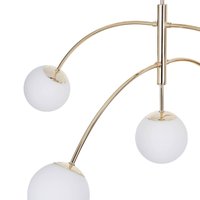 Euluna plafonnier Karda, doré, à 5 lampes