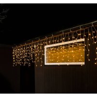 LED-Lichtervorhang Eisregen warmweiß transp. 5m