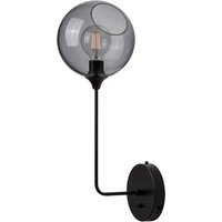 DESIGN BY US Ballroom Long vägglampa, rökgrå, glas, handblåst