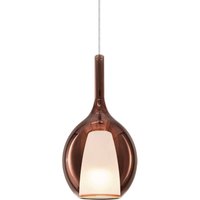 Ideallux Suspension Ideal Lux Kalique 2, couleur cuivre, Ø 18 cm