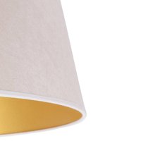 Duolla Lampshade Cone Height 25.5 cm, ecru/gold