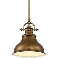 QUOIZEL Suspension Emery 1 lampe laiton Ø 20,3 cm