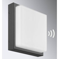 LCD Utomhusvägglampa Ernest, grafit, E27, rörelsevakt