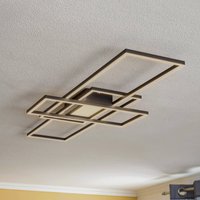 Lindby Ismera LED-taklampa 3 ramar, antracit