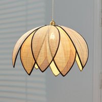 OSRAM hänglampa Decor Rattan Lotus, Ø 67 cm, beige, E27