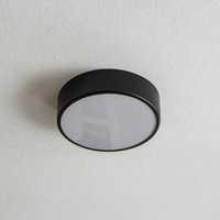 TEMAR LIGHTING Cleo 300 ceiling light, IP54, Ø 30 cm, black