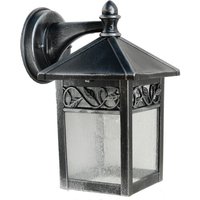 Außenwandleuchte Winchcombe, schwarz/klar, IP44