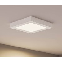 Prios LED-taklampa Alette, vit, 22,7 cm 24W, dimbar