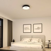 Paulmann Jaron LED ceiling lamp, 3-step dimmable, black