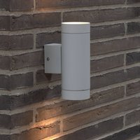 Nordlux Tin Maxi Double outdoor wall light, white metal