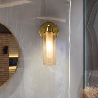 Searchlight Applique murale Imperial, laiton, à 1 lampe, acier, verre, IP44