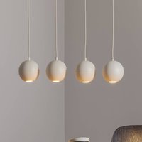 HELam Suspension Midway, 4 lampes, allongée, sable