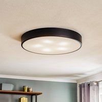 TEMAR LIGHTING Taklampa Cleo 600, svart, sensor, IP20, Ø 60 cm, metall