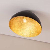 SIGMA Sfera ceiling light, Ø 50 cm, black/gold