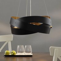 Domiluce Hänglampa Tornado Ø 50 cm svart, 3 lampor