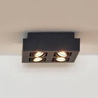 Lucide Xirax downlight, 4-bulb, black