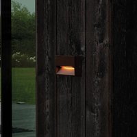 Ideallux Ideal Lux applique d'extérieur LED Dedra, marron, 10 x 6,5 cm