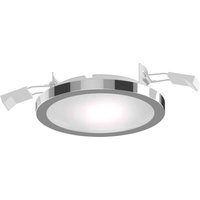 Lightme LED-inbyggnadsspot Aqua Pur Ø 11,2 cm krom