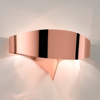 Selène Scudo LED wall light made of steel, copper