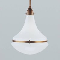 Berliner Messinglampen Frida pendant light, brass, 34 cm diameter
