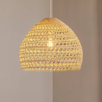 Nowodvorski Lighting BOHO pendant light, Ø 60 cm, natural brown, rattan, E27