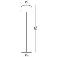 Luceplan Zile floor lamp, matt black