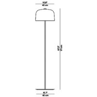 Luceplan Zile golvlampa matt svart