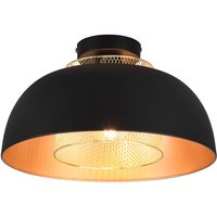 Deckenleuchte Punch, schwarz/gold, Ø 35 cm