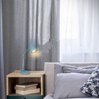 Briloner Skriva table lamp, GU10 socket, dove blue