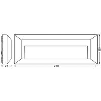Kinkiet zewnętrzny LED OSRAM ENDURA STYLE IVAN, ciemnoszara, IP65