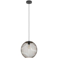 EGLO Hängeleuchte ALMANZORA, Ø 32 cm, 1-flg., schwarz, E27