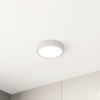 EGLO LED-panel för utanpåliggande montering Fueva 5 IP20 830 vit Ø16cm