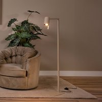 Lucide Golvlampa Lesley, taupe, höjd 130 cm, metall