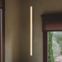 Vibia LED wall light SPA, length 121 cm, beige, IP44 2,700 K