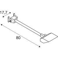 SLV LED-vägglampa Today Pro, vit, aluminium, längd 66,6 cm
