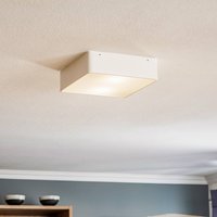 Argon Oro taklampa av stål och glas, vit, 25 cm