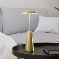 EGLO Piccola LED rechargeable light, brass colour, height 28 cm, IP54